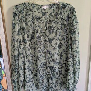 Like new sheer blouse size XL